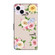 iPhone 13 mini Fresh Painted Leather Phone Case - Colored Flowers