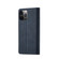 iPhone 13 mini Frosted Anti-theft Brush Horizontal Flip Leather Case with Holder & Card Slots & Wallet - Dark Blue