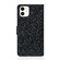 iPhone 13 mini Glitter Powder Horizontal Flip Leather Case with Card Slots & Holder & Lanyard - Black