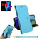 iPhone 13 mini Imitated Mirror Surface Horizontal Flip Leather Case with Holder & Card Slots & Wallet & Lanyard - Blue