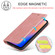 iPhone 13 mini LC.IMEEKE Strong Magnetic PU + Matte TPU Horizontal Flip Leather Case with Holder & Card Slots & Wallet - Rose Gold