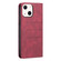iPhone 13 mini Magnetic Splicing Leather Phone Case - Red