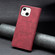 iPhone 13 mini Magnetic Splicing Leather Phone Case - Red