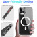 iPhone 13 mini Magsafe Case Magnetic Ring Clear Crystal Acrylic +TPU Four-corner Airbag Shockproof Case - Transparent