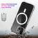 iPhone 13 mini Magsafe Case Simple Magnetic Ring All-inclusive Clear Crystal Acrylic PC +TPU Shockproof Case - Transparent