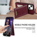 iPhone 13 mini N.BEKUS Vertical Flip Card Slot RFID Phone Case - Wine Red