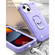 iPhone 13 mini PC + Rubber 3-layers Shockproof Protective Case with Rotating Holder - Purple