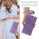 iPhone 13 mini Peony Flowers Imprint Leather Phone Case - Purple