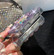 iPhone 13 mini Plum Blossom Handmade Diamond Inlay PC Phone Case - Purple
