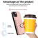 iPhone 13 mini R20 Ring Card Holder Phone Case - Pink