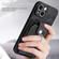 iPhone 13 mini Retro Skin-feel Ring Card Wallet Phone Case - Black