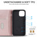 iPhone 13 mini Rhombic MagSafe RFID Anti-Theft Wallet Leather Phone Case - Rose Gold