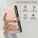 iPhone 13 mini Rhombic Zipper Wallet Leather Phone Case - Rose Gold