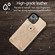 iPhone 13 mini Shockproof PU Leather + TPU Protective Case with Card Slot & Lanyard - Gold