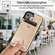 iPhone 13 mini Shockproof PU Leather + TPU Protective Case with Card Slot & Lanyard - Gold