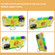 iPhone 13 mini Shockproof Silicone + PC Protective Case with Dual-Ring Holder - Colorful Yellow Green