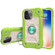 iPhone 13 mini Shockproof Silicone + PC Protective Case with Dual-Ring Holder - Guava