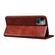 iPhone 13 mini Simple Wax Crazy Horse Texture Horizontal Flip Leather Case with Card Slots & Wallet - Brown