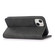 iPhone 13 mini Strong Magnetic Crazy Horse Texture Horizontal Flip Leather Case with Holder & Card Slots & Wallet - Black