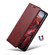 iPhone 13 mini Suteni J02 Oil Wax Wallet Leather Phone Case - Red