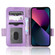 iPhone 13 mini Symmetrical Triangle Leather Phone Case - Purple