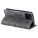iPhone 13 mini Totem Embossed Magnetic Leather Phone Case - Grey