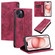 iPhone 13 mini Totem Embossed Magnetic Leather Phone Case - Red