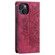 iPhone 13 mini Totem Embossed Magnetic Leather Phone Case - Red
