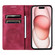 iPhone 13 mini Totem Embossed Magnetic Leather Phone Case - Red