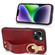 iPhone 13 mini Wristband Leather Back Phone Case - Red
