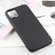 iPhone 12 Pro Max Bead Texture Genuine Leather Protective Case - Black