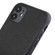 iPhone 12 Pro Max Bead Texture Genuine Leather Protective Case - Black