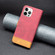 iPhone 12 Pro Max BF11 Color Matching Skin Feel Leather Phone Case - Red