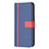 iPhone 12 Pro Max BF13 Color Matching Cross Texture Leather Phone Case - Blue