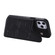 iPhone 12 Pro Max Butterfly Embossing Pattern Shockproof Protective Case with Holder & Card Slots & Photo Frame - Black