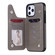iPhone 12 Pro Max Butterfly Embossing Pattern Shockproof Protective Case with Holder & Card Slots & Photo Frame - Grey