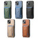 iPhone 12 Pro Max Carbon Fiber Fold Stand Elastic Card Bag Phone Case - Black