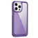 iPhone 12 Pro Max Carbon Fiber Transparent Back Panel Phone Case - Purple