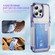iPhone 12 Pro Max Card Holder Acrylic Hybrid TPU Phone Case - Transparent Purple