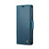 iPhone 12 Pro Max CaseMe 023 Butterfly Buckle Litchi Texture RFID Anti-theft Leather Phone Case - Blue