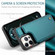 iPhone 12 Pro Max CaseMe C22 Card Slots Holder RFID Anti-theft Phone Case - Blue Green
