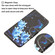 iPhone 12 Pro Max Colored Drawing Leather Phone Case - Blue Butterfly