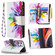 iPhone 12 Pro Max Colored Drawing Pattern Zipper Horizontal Flip Leather Case with Holder & Card Slots & Wallet - Sun Flower
