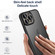 iPhone 12 Pro Max Colorful Armor Lens Film Translucent Skin Feel Phone Case - Black