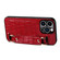 iPhone 12 Pro Max Crocodile Wristband Wallet Leather Back Cover Phone Case - Red
