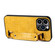 iPhone 12 Pro Max Crocodile Wristband Wallet Leather Back Cover Phone Case - Yellow