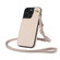 iPhone 12 Pro Max Crossbody Dual-Buckle Wallet Back Leather Phone Case - Apricot