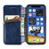 iPhone 12 Pro Max Cubic Grid Pressed Horizontal Flip Magnetic PU Leather Case with Holder & Card Slots & Wallet - Blue