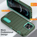 iPhone 12 Pro Max Defender Gen2 Rugged PC + Silicone Phone Case with Holder - Dark Green+Cyan