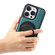 iPhone 12 Pro Max Denior A14 Skin Feel Rotating Holder MagSafe Phone Case - Blue